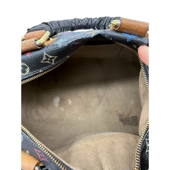 Louis Vuitton Monogram Multicolor Speedy 30 Black*Takashi Murakami 2010 Coll. - Picture 16 of 16